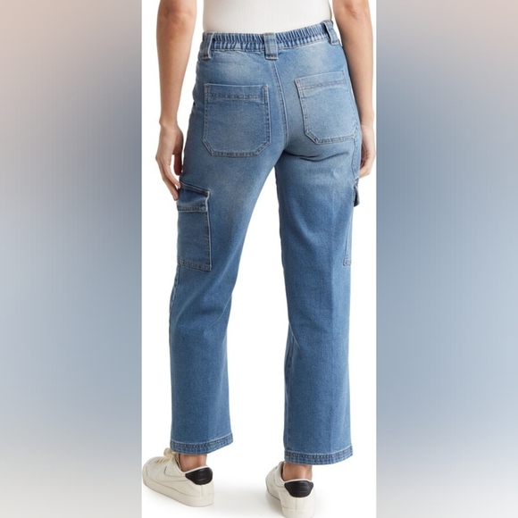 Classic Blue Wide Leg Women's Jeans - Picture 2 of 14